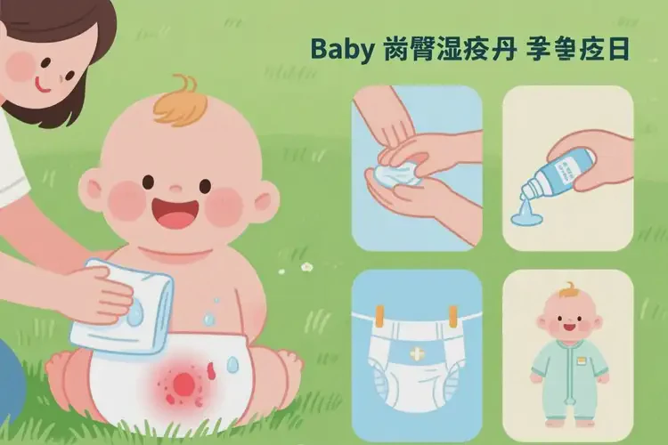嬰兒肛周出濕疹不管它會(huì)自己好嗎(圖1)