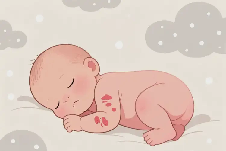 新生兒手臂上容易起濕疹不管它會自己好嗎(圖3)