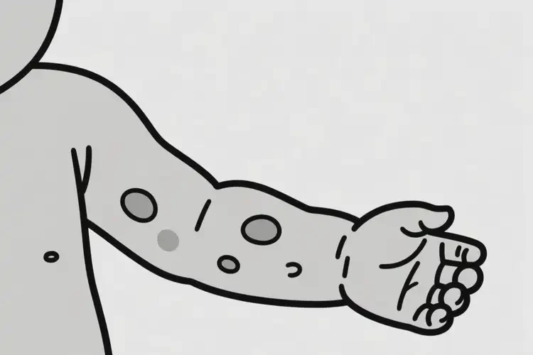 幼兒手臂上經(jīng)常起濕疹不管它會自己自愈嗎(圖1)