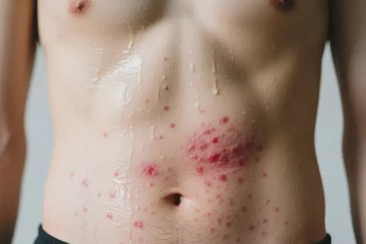 男生肚子上偶爾起濕疹能靠自己自愈嗎(圖3)