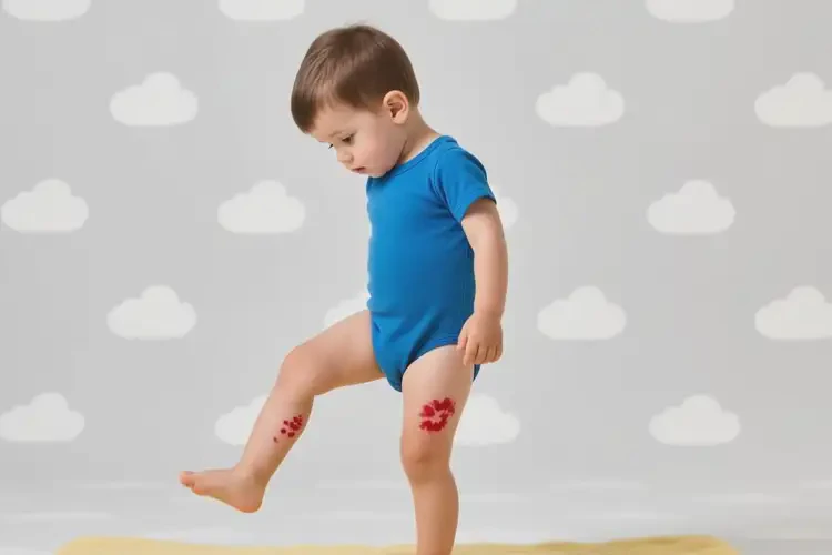 少兒大腿出濕疹不管它會(huì)自己好嗎(圖1)