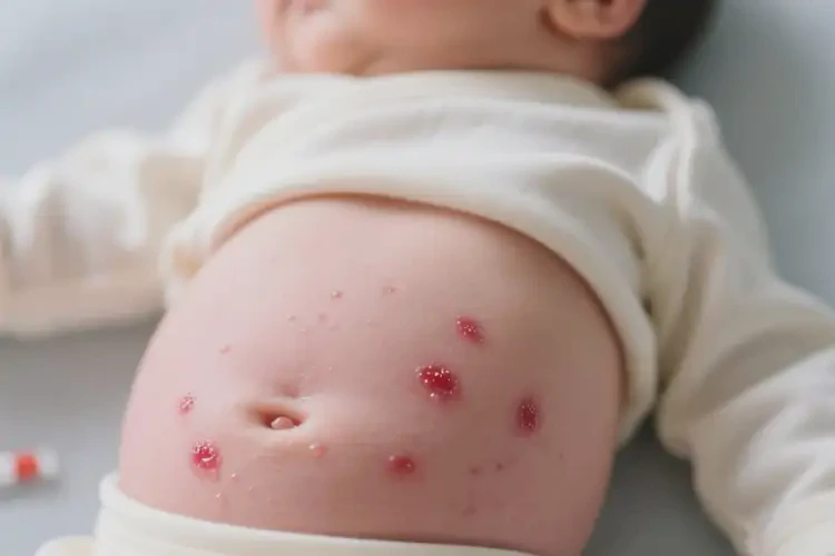 新生兒肚子出濕疹能靠自己自愈嗎(圖3)