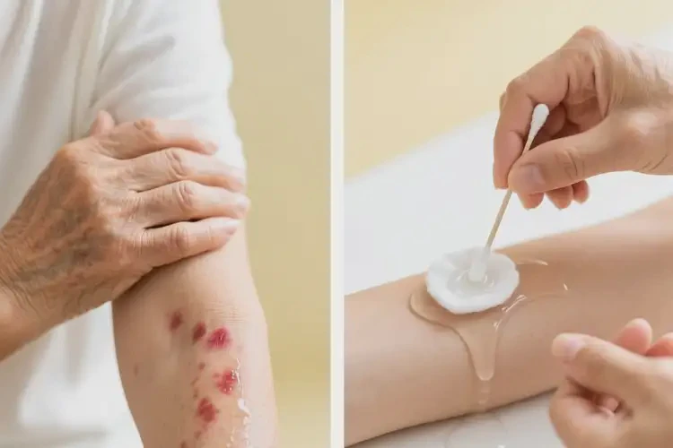 老年人手臂偶爾長(zhǎng)濕疹可不可以徹底自愈(圖3)