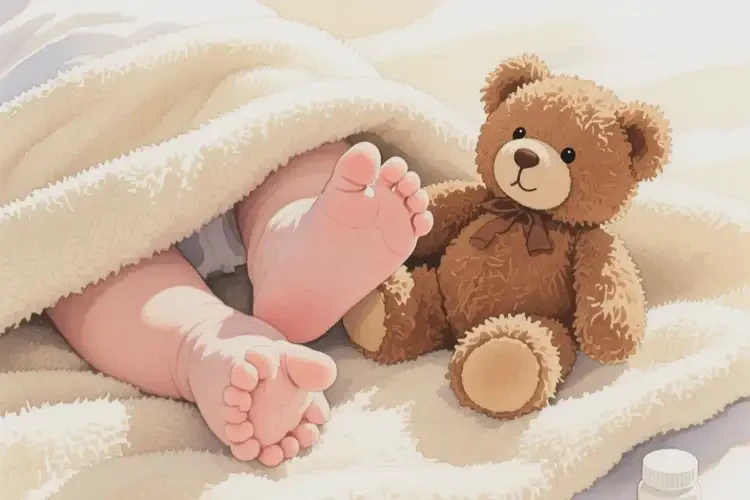 嬰幼兒腳上有濕疹可以徹底自愈嗎(圖1)