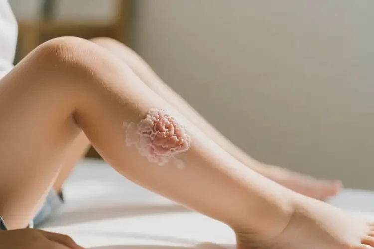 小孩小腿上經(jīng)常起濕疹不管它會自己自愈嗎(圖1)