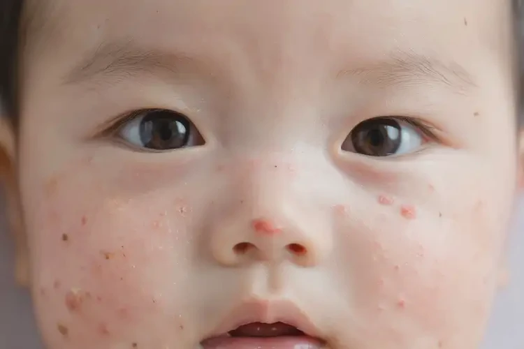 寶寶面部偶爾長(zhǎng)濕疹不管它會(huì)自己好嗎(圖4)