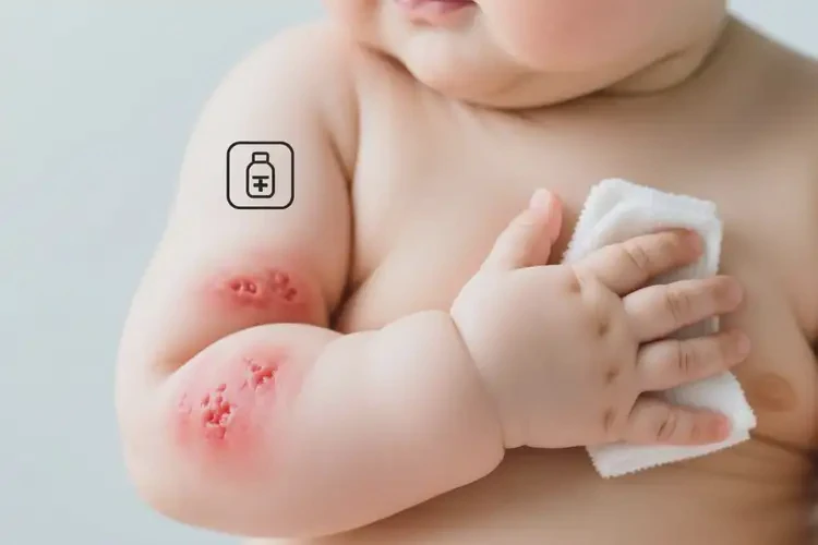 嬰兒手臂起濕疹能夠徹底治愈嗎(圖2)