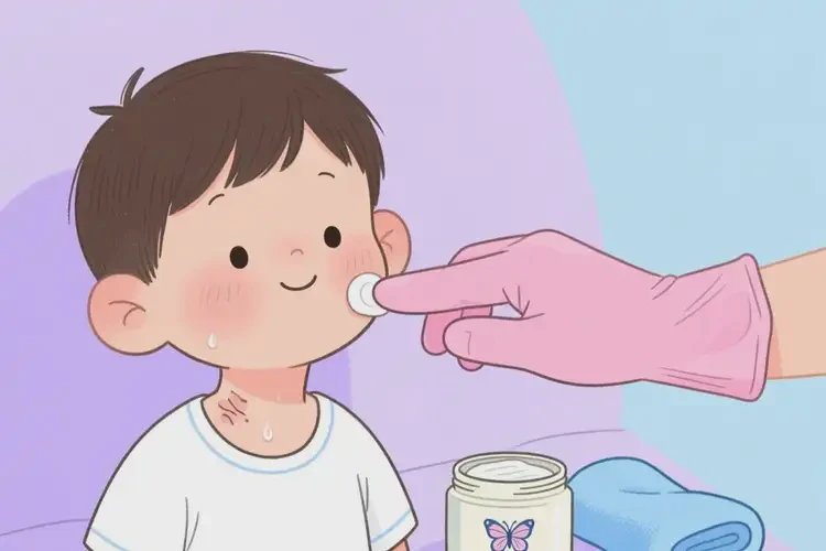 少兒脖子有濕疹不管它會自己好嗎(圖2)