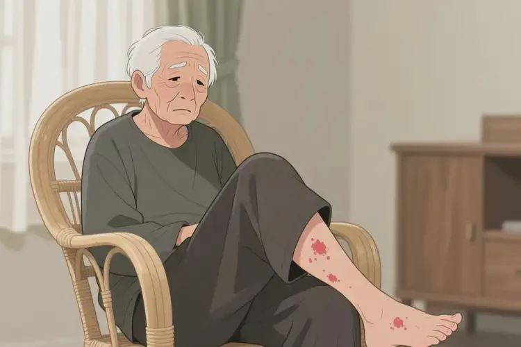 老人大腿上偶爾起濕疹不管它會自己痊愈嗎(圖4)