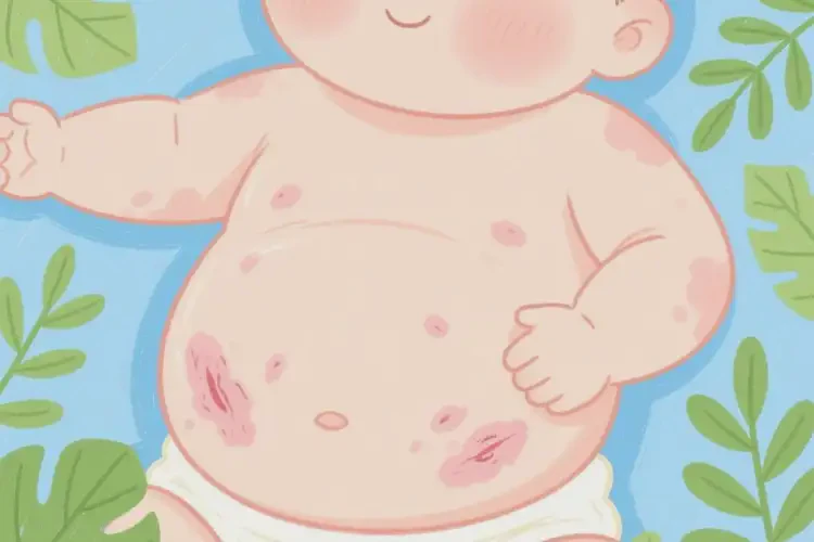 寶寶肚子起濕疹可以徹底自愈嗎(圖4)
