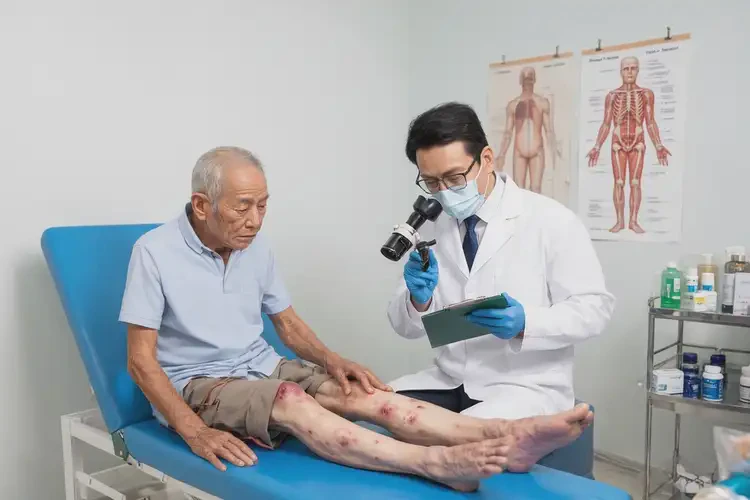 高齡老人大腿上偶爾起濕疹可以徹底自愈嗎(圖3)