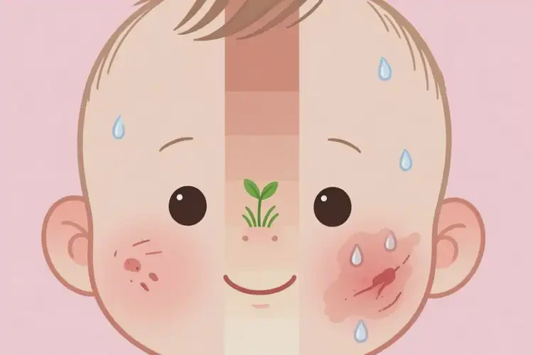 寶寶面部經(jīng)常起濕疹不管它會自己痊愈嗎(圖3)