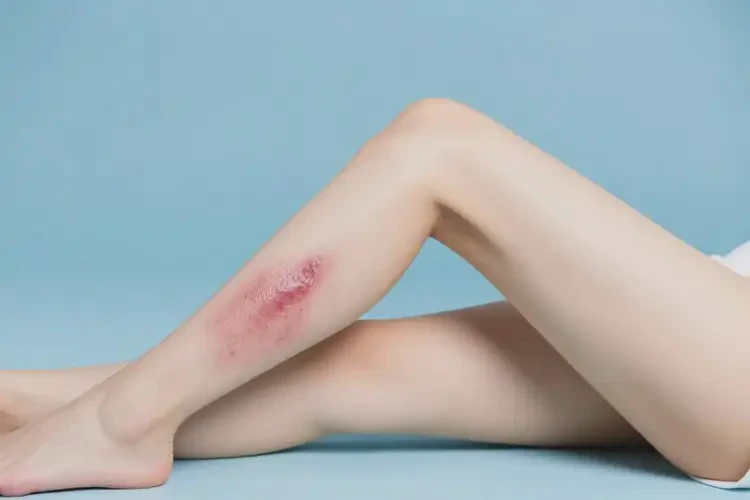 女生大腿上偶爾起濕疹不管它會自己痊愈嗎(圖2)