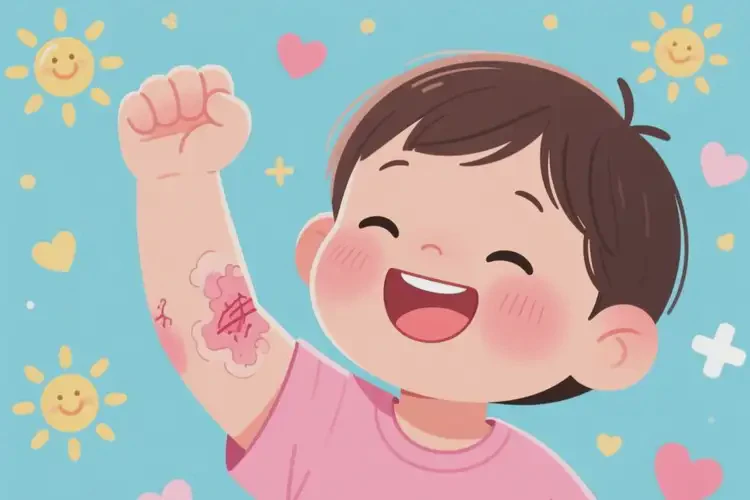 幼儿手臂偶尔长湿疹可不可以彻底自愈(图1)