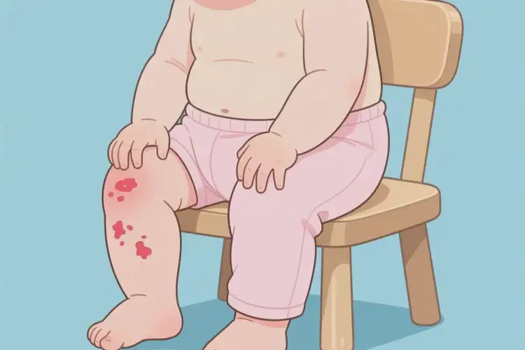 嬰幼兒大腿上容易起濕疹不管它會自己痊愈嗎(圖1)