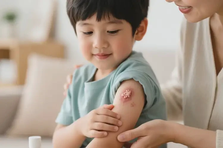 少儿身上长湿疹不管它会自己痊愈吗(图2)