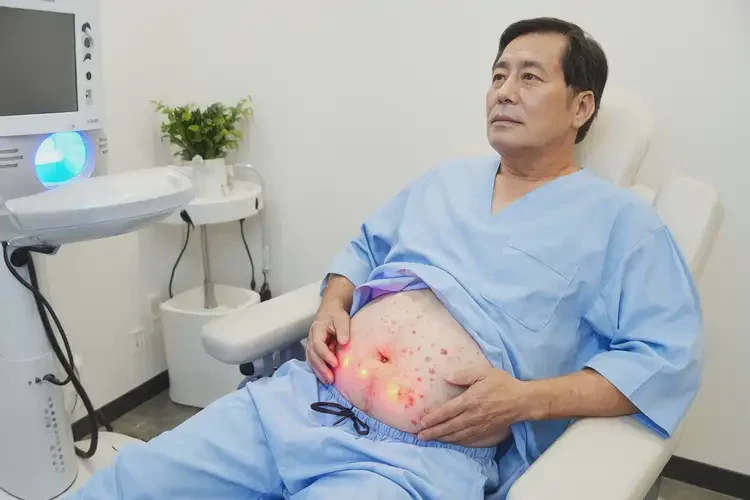 男性肚子經(jīng)常長濕疹不管它會自己痊愈嗎(圖1)