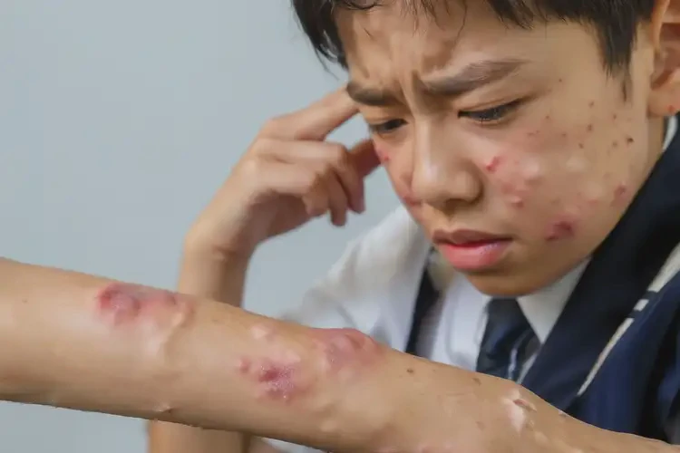 中學(xué)生身上有濕疹不管它會自己自愈嗎(圖4)