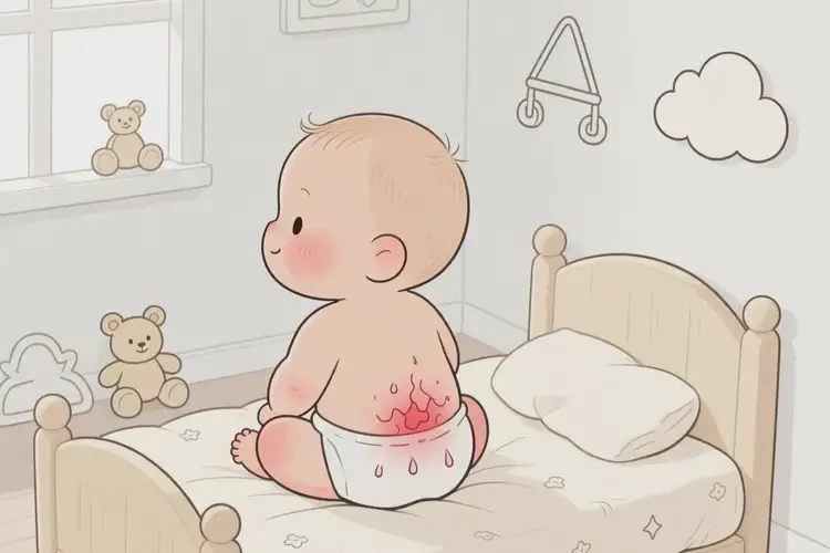 小兒屁股偶爾起濕疹不管它會自己痊愈嗎(圖2)