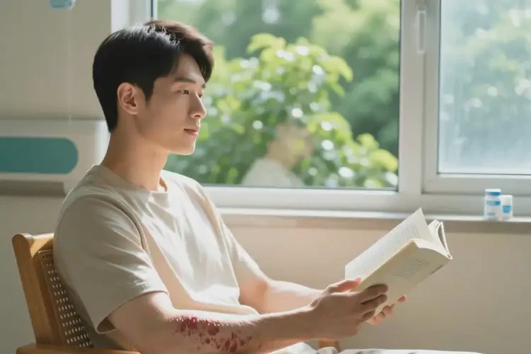 男人手臂容易起濕疹可以徹底自愈嗎(圖3)