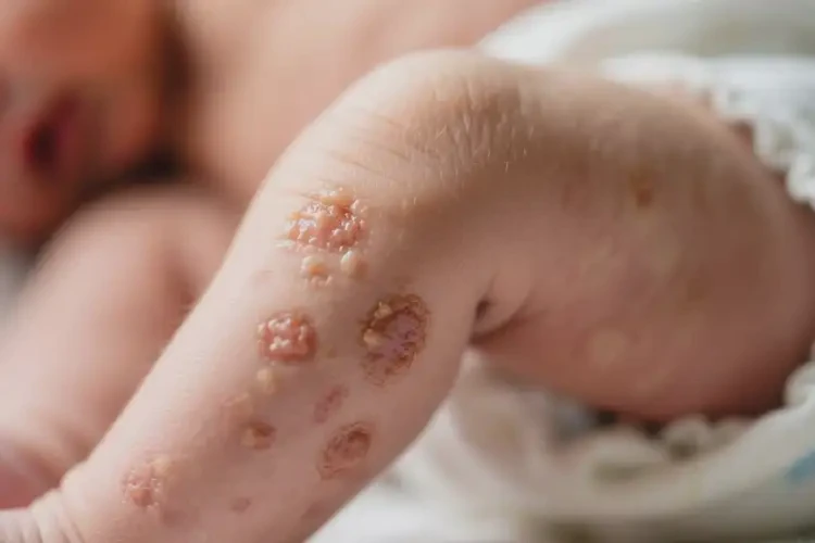 新生兒大腿偶爾起濕疹不管它會自己自愈嗎(圖2)