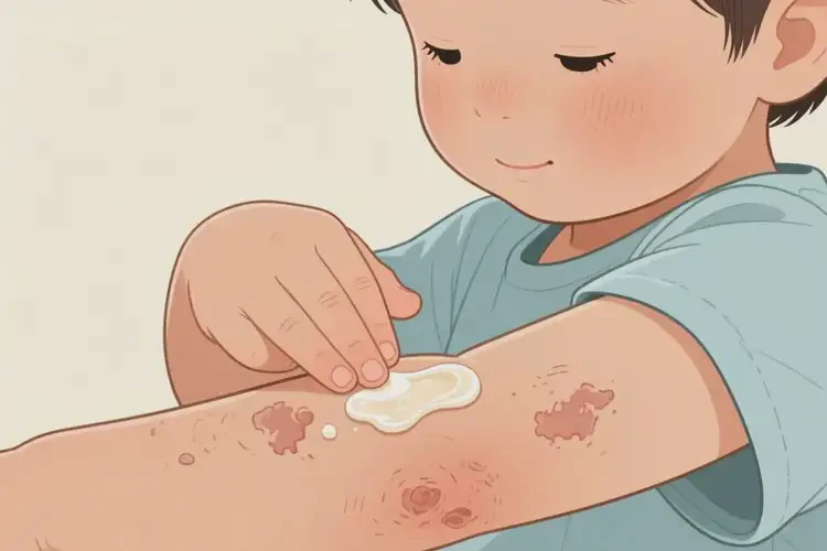 孩子手臂上容易起濕疹能夠徹底治愈嗎(圖4)