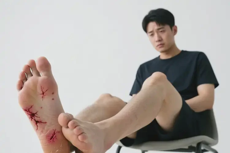 男人腳上長(zhǎng)濕疹不管它會(huì)自己好嗎(圖1)