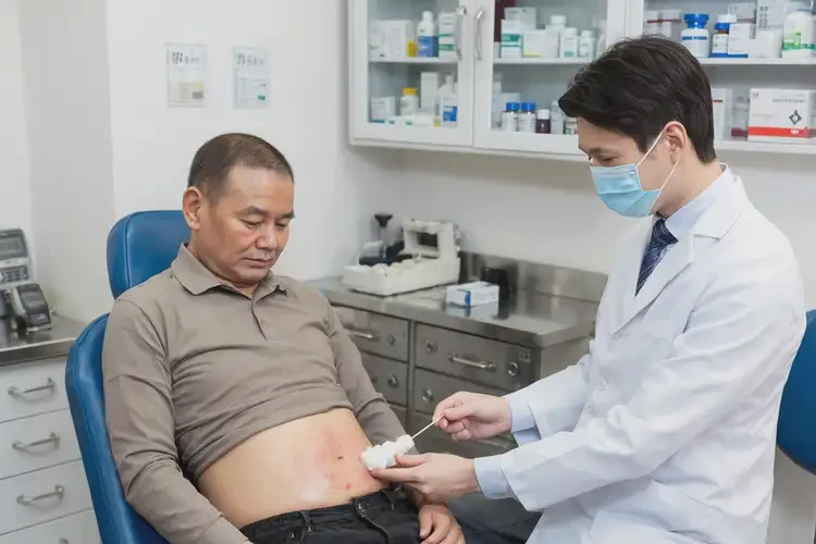 男性肚子經(jīng)常長濕疹不管它會自己痊愈嗎(圖3)