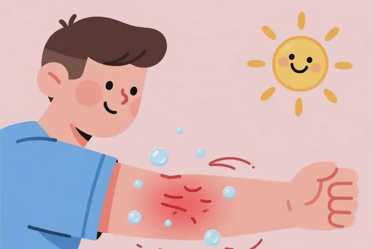 男生手臂起湿疹不管它会自己自愈吗(图1)