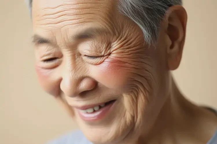 高齡老人臉上出現(xiàn)濕疹不管它會(huì)自己自愈嗎(圖2)