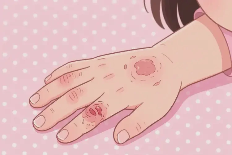 小學(xué)生手上長濕疹可不可以徹底自愈(圖2)