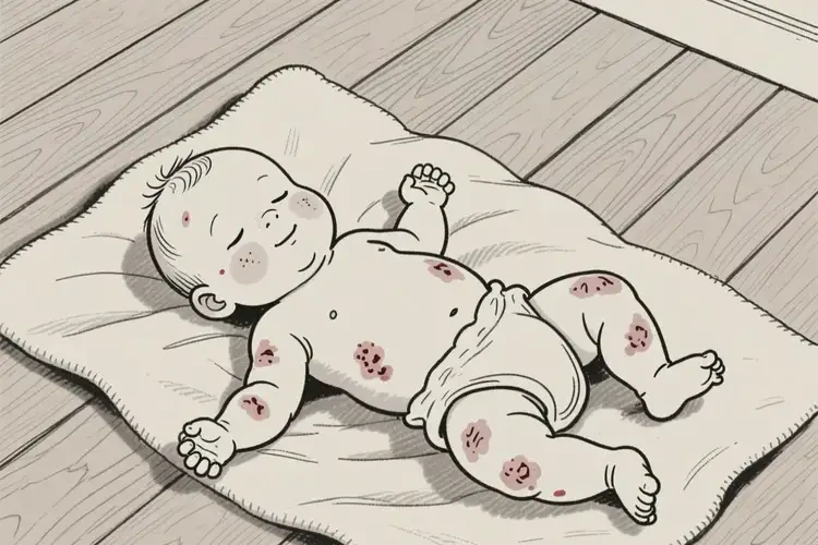 婴儿全身经常起湿疹不管它会自己痊愈吗(图1)