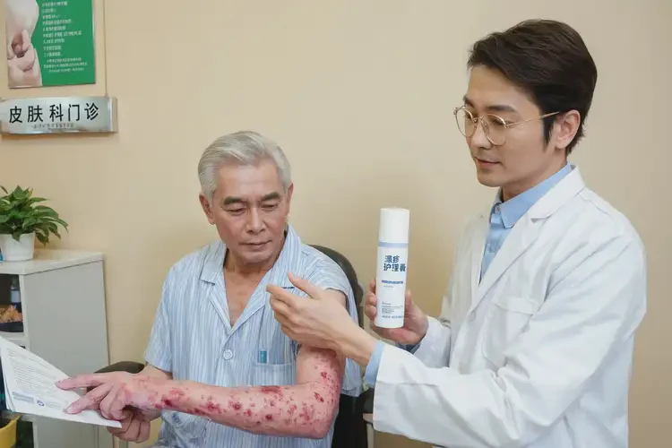 老年人手臂上偶爾起濕疹能徹底自愈嗎(圖2)