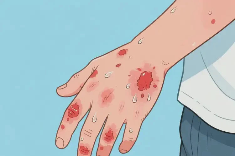 男生身上出現(xiàn)濕疹可不可以徹底自愈(圖3)