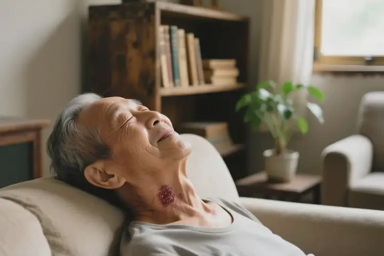 老人脖子上容易起濕疹不管它會(huì)自己痊愈嗎(圖2)