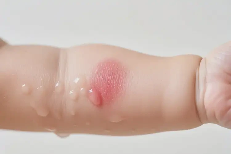 寶寶手臂上偶爾起濕疹能徹底自愈嗎(圖2)