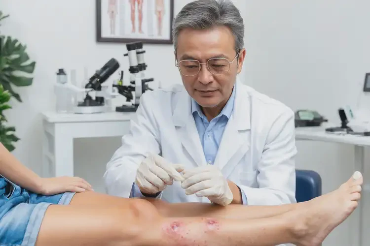 女生小腿上容易長濕疹能靠自己自愈嗎(圖1)