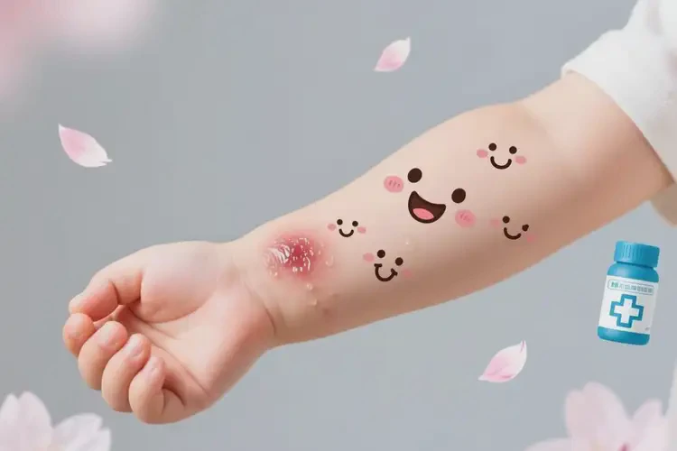 兒童手臂上出濕疹能靠自己自愈嗎(圖1)