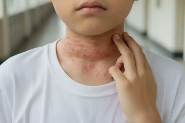 青少年脖子出濕疹可以徹底自愈嗎(圖3)