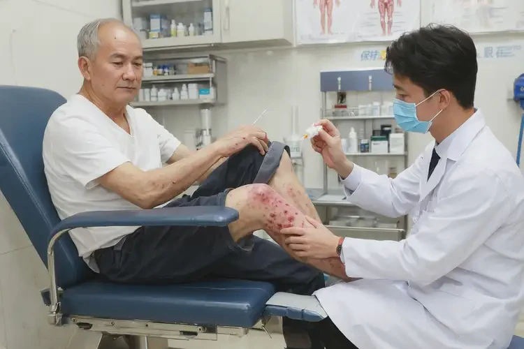 男人小腿出現(xiàn)濕疹能夠徹底治愈嗎(圖3)