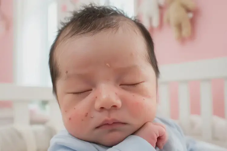 新生兒臉上長濕疹可以徹底自愈嗎(圖4)