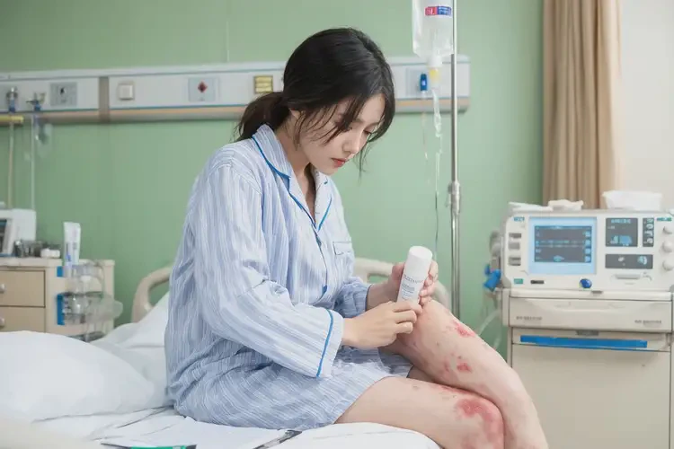 產(chǎn)婦小腿上有濕疹不管它會(huì)自己自愈嗎(圖3)