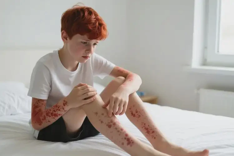 青少年四肢长湿疹不管它会自己痊愈吗(图4)