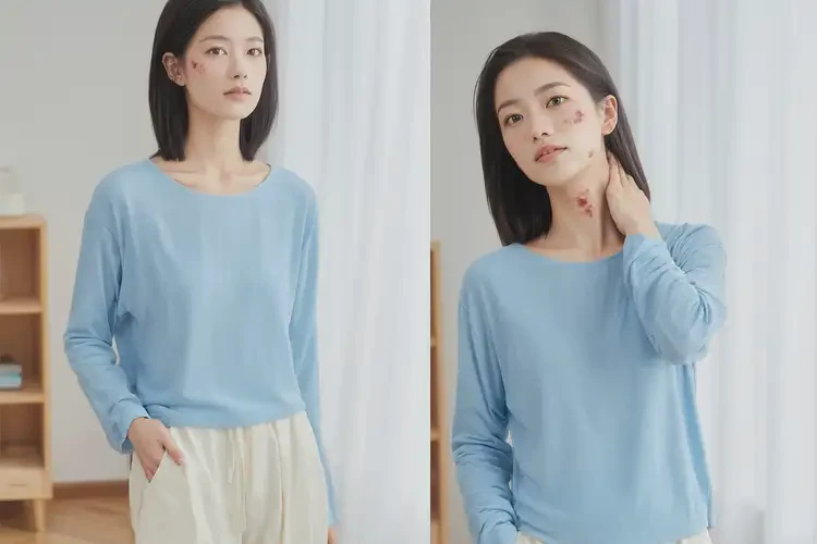 女性脖子上经常起湿疹不管它会自己痊愈吗(图2)