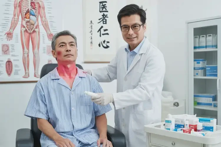 男人脖子起濕疹能夠徹底治愈嗎(圖3)