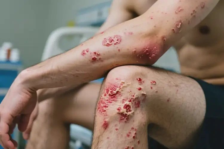 男生四肢經(jīng)常起濕疹能徹底自愈嗎(圖4)