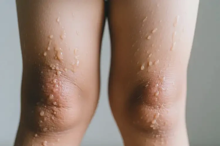 小孩大腿上出現(xiàn)濕疹能徹底自愈嗎(圖3)