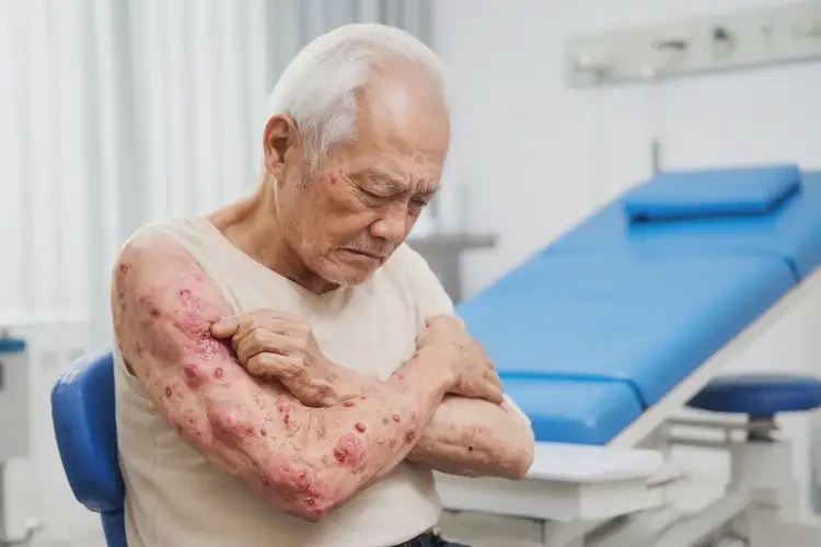 老人全身有湿疹不管它会自己好吗(图4)