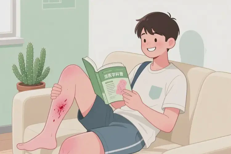 大學(xué)生小腿上出現(xiàn)濕疹可不可以徹底自愈(圖4)