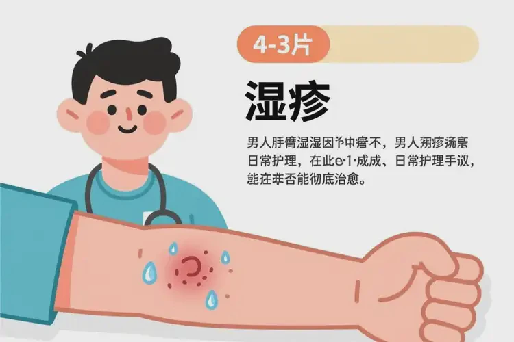 男人手臂上容易起濕疹能夠徹底治愈嗎(圖2)